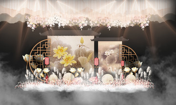 中式婚禮 中國(guó)風(fēng)婚禮 荷花婚禮