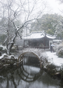 古漪园雪景