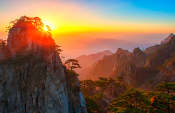 黄山风光 日出