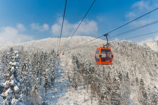 西岭雪山风光