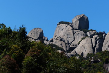 福建漳州乌山风景区石头特殊形状