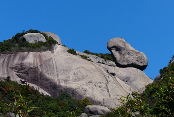 福建漳州乌山风景区石头特殊形状