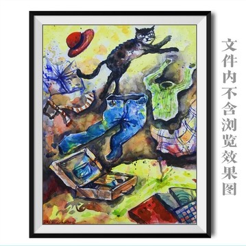 貓裝飾畫(huà)