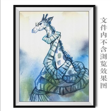 長(zhǎng)頸鹿裝飾畫(huà)