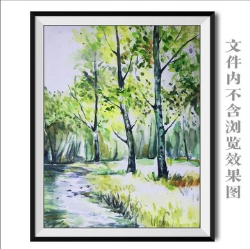 水彩风景画