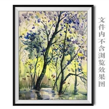 風(fēng)景水彩畫