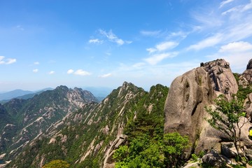 安徽黄山 黄山 山峰 山岳