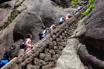 安徽黄山 黄山旅游 登山