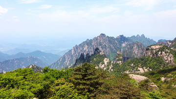 安徽黄山 黄山 山峰 山岳