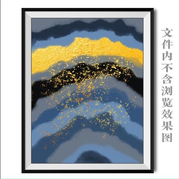 金色抽象裝飾畫