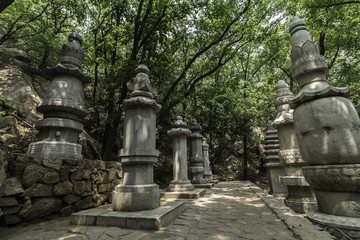 天津蓟县 盘山塔林