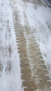 雪地车辙