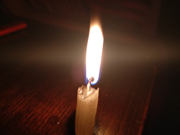 燃烧的烛光