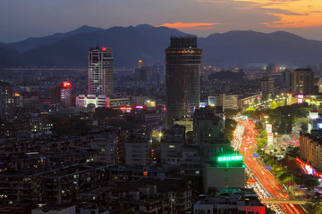 肇庆城市风光夜景