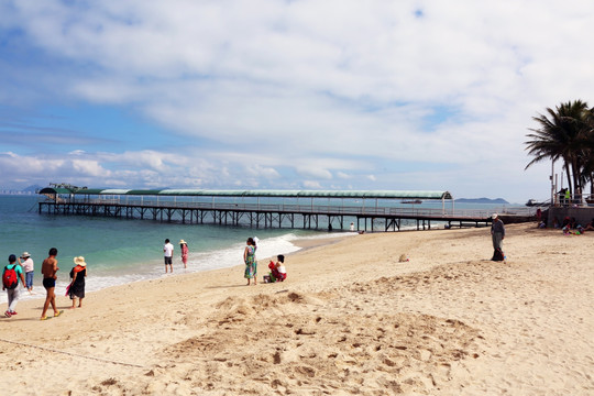 三亚西岛 海滩 沙滩