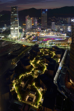 深圳南山蛇口海上世界夜景