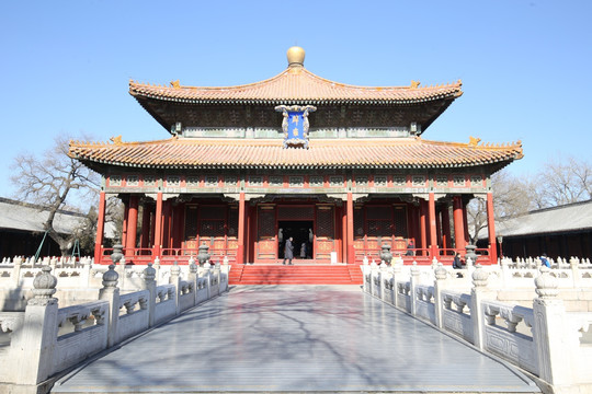 北京孔庙国子监辟雍正面外观