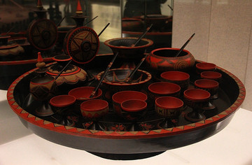 漆器木餐具餐盒 上海博物馆