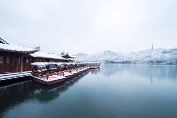 西湖雪景