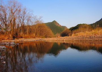 小河夕阳