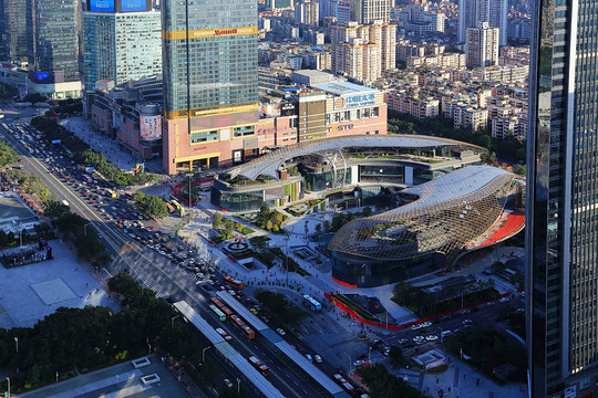 广州天河城市建筑风光