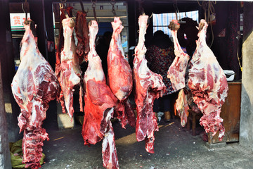 菜市场 猪肉 牛肉