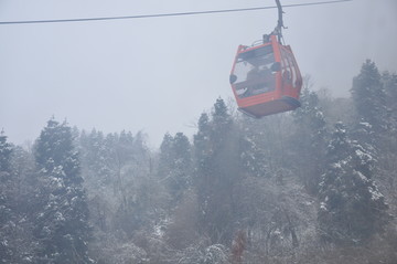 西岭雪山 缆车