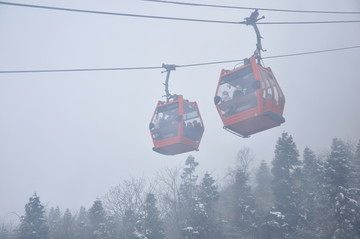 西岭雪山 缆车