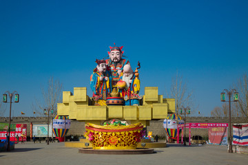 杨家埠财神雕塑