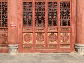 红门 古建筑 实木大门 摄影
