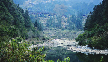 贵州黔东南天柱县塘龙寨山水美景