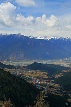 西藏林芝雪山风光