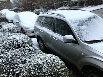 雪天停车场