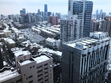 上海雪景