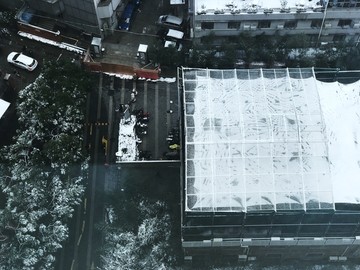 上海雪景