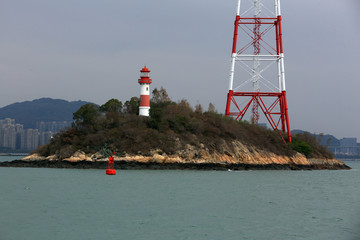 厦门跨海电线塔