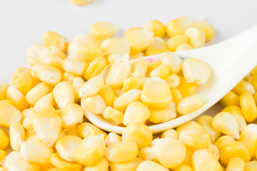 金黄色的嫩玉米粒