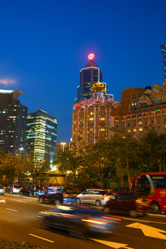 澳门建筑 澳门夜景 高清