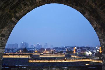 南京明城墙夜景