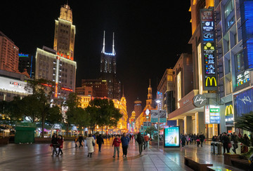 南京路夜景 高清大图