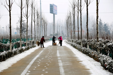 清扫积雪