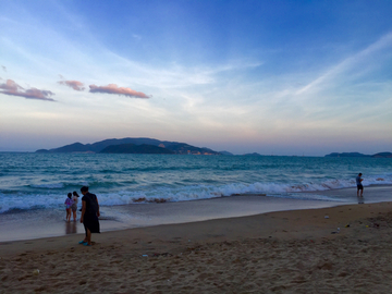 越南傍晚海滩
