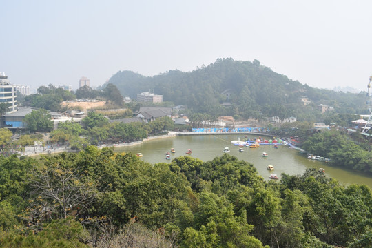 隐贤山庄高空俯拍