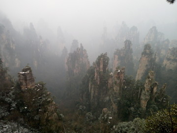 张家界雪景