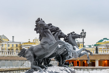 莫斯科奔马雕塑