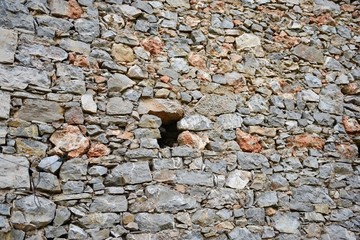 石墙素材农村石墙