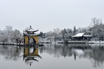 瘦西湖雪景