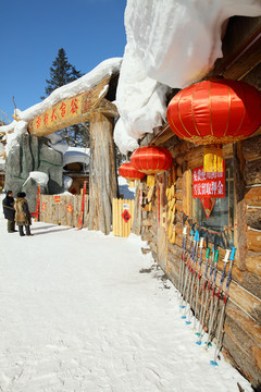 雪乡全景 中国雪乡 雪乡