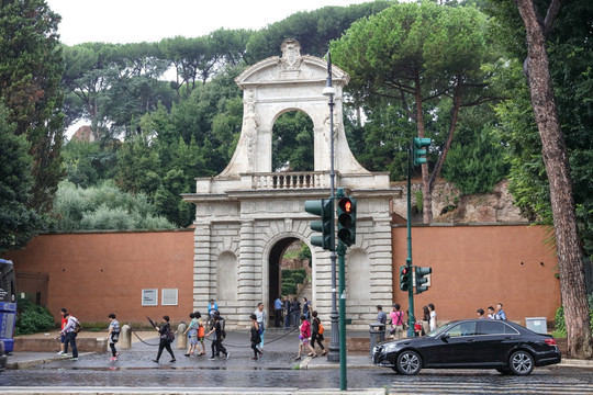 意大利街景 路边建筑 古罗马