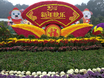 2018年春节花坛